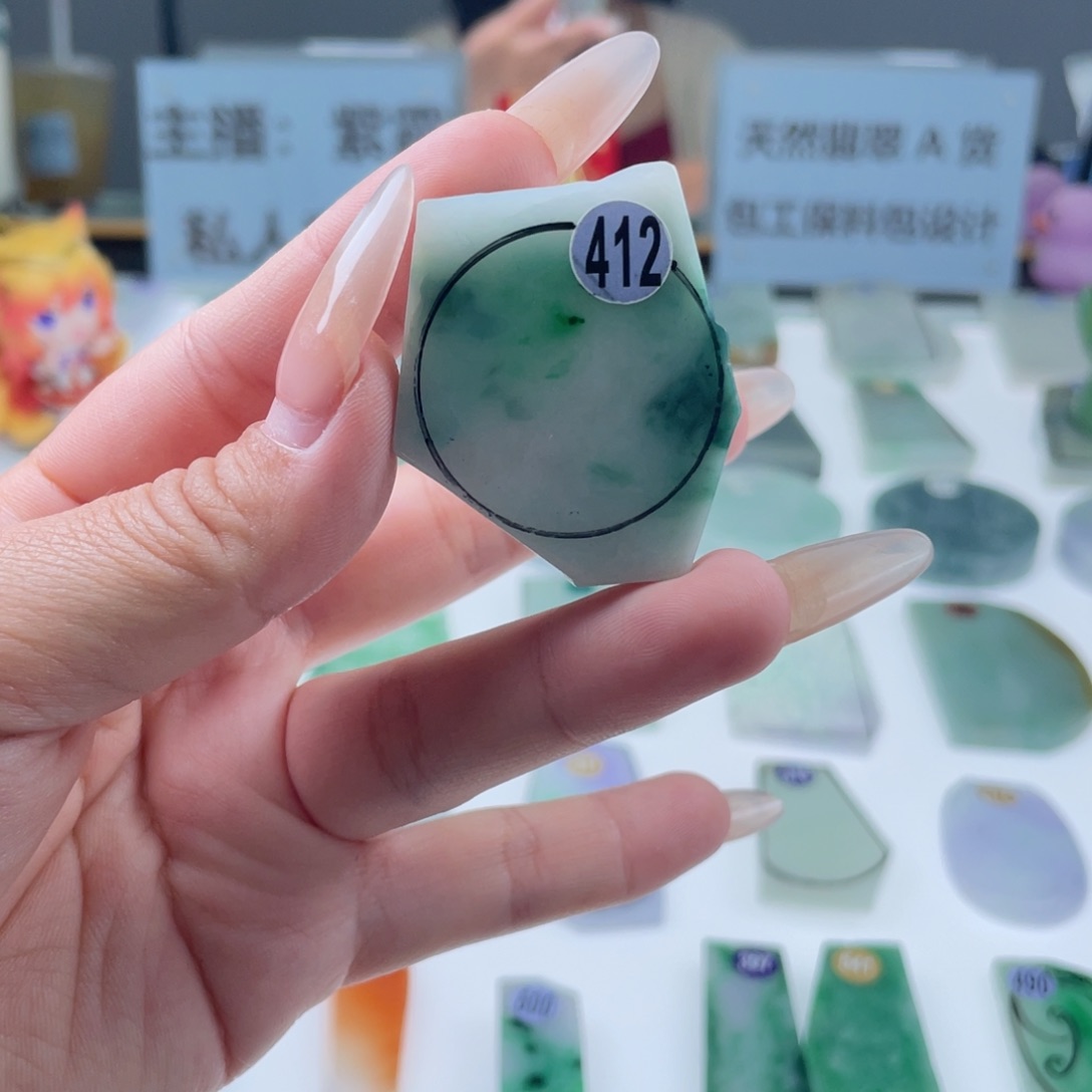 定制翡翠未镶嵌翡翠挂件定制