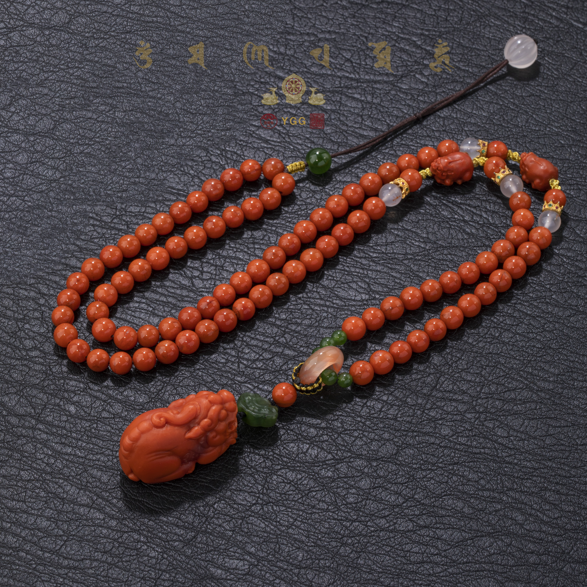 员格格/南红大貔貅项链/FWUJH09（多样性发）