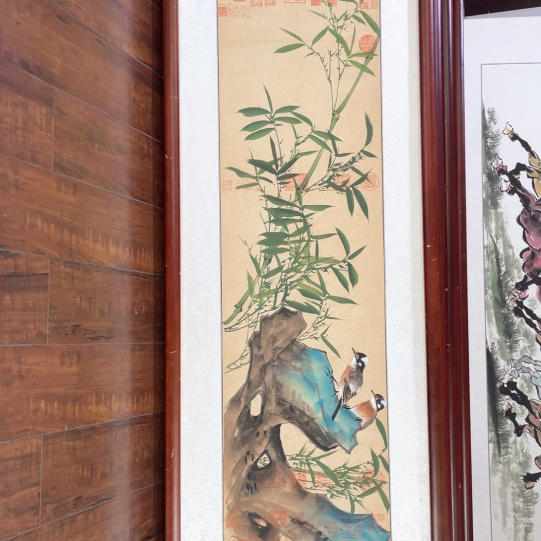 国画带框尺寸48*163厘米