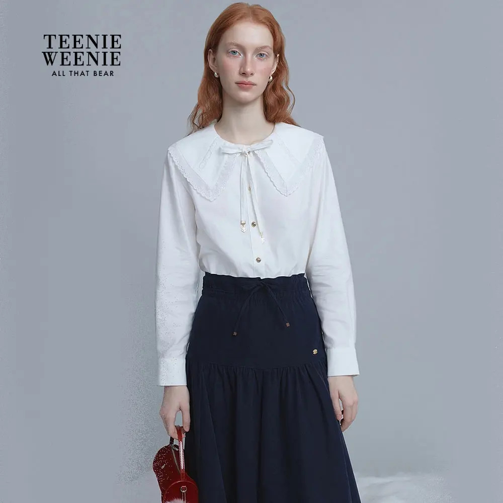 TeenieWeenie小熊女装衬衫25年冬季新款TTYA254CC1B