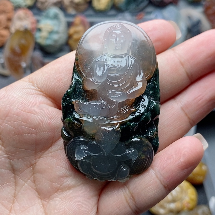 【闪购商品】未镶嵌吊坠定制玛瑙