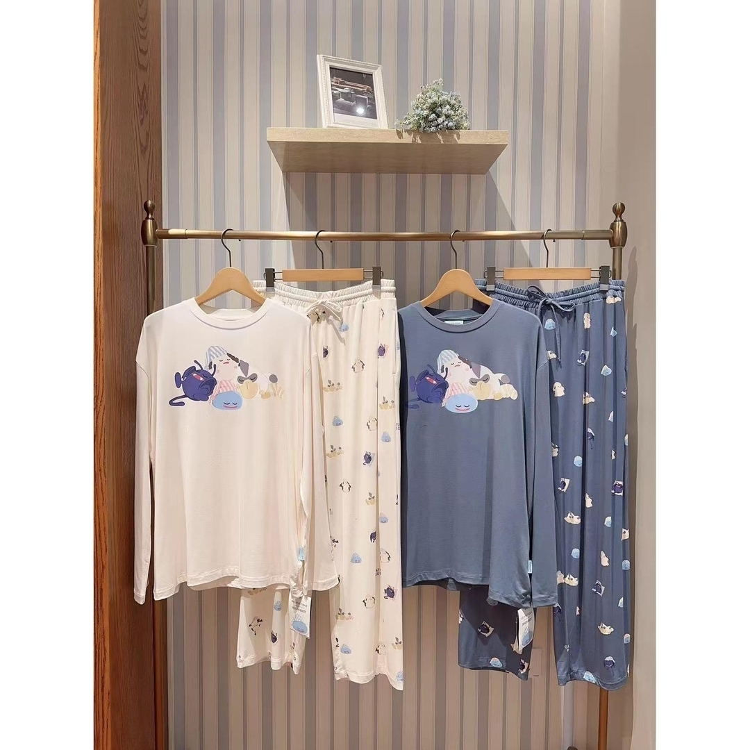 秋季新款 G 男款舒适保暖卡通设计家居服时尚百搭套装【Montendre】