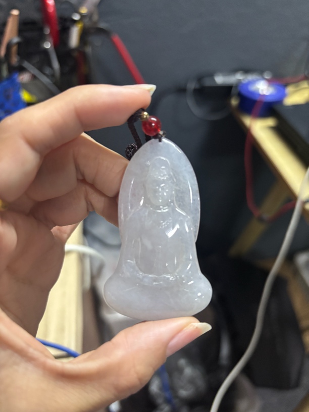 天然缅甸翡翠观音