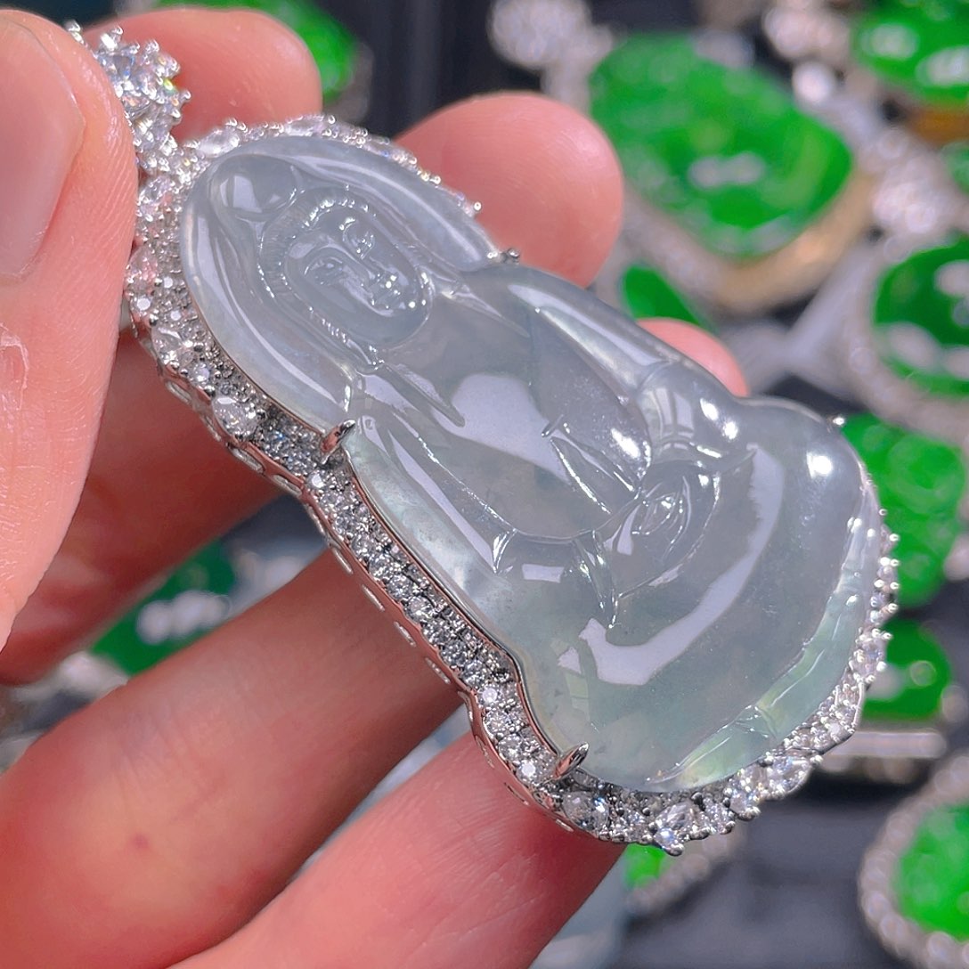 翡翠未镶嵌吊坠(不含链)