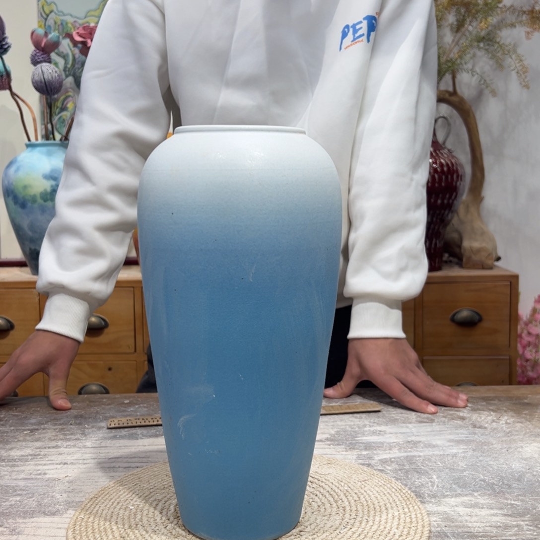 摆件陶瓷花瓶高32口8