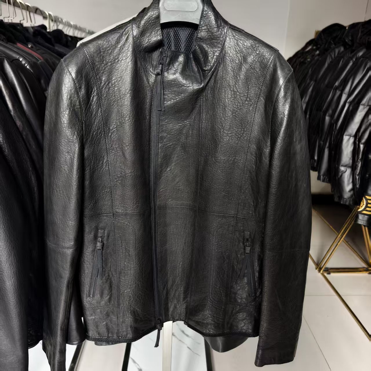 男士皮衣通用链接直播间介绍为准直播间点名字付款