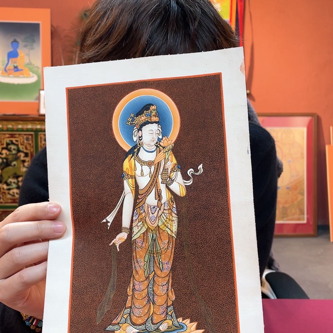 装裱画19×30观观纯手绘