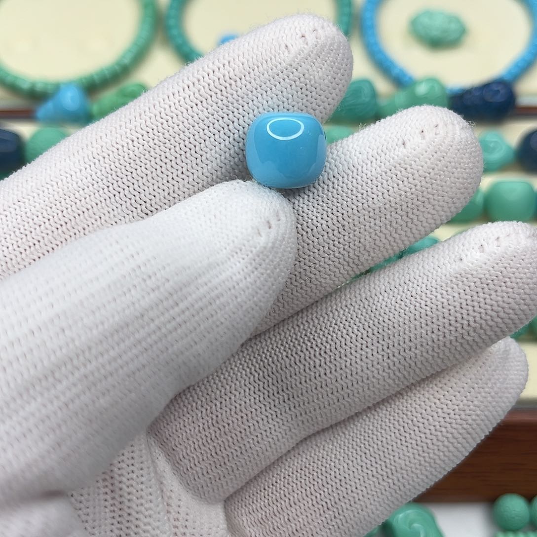 高瓷蓝素面老型直径12