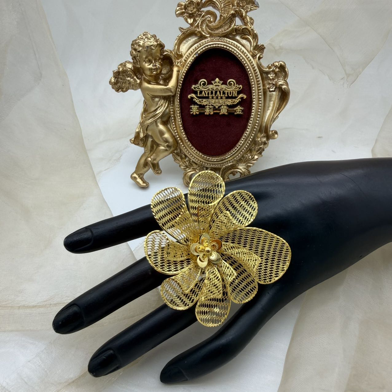 C播 22.93g 足金999 戒指d