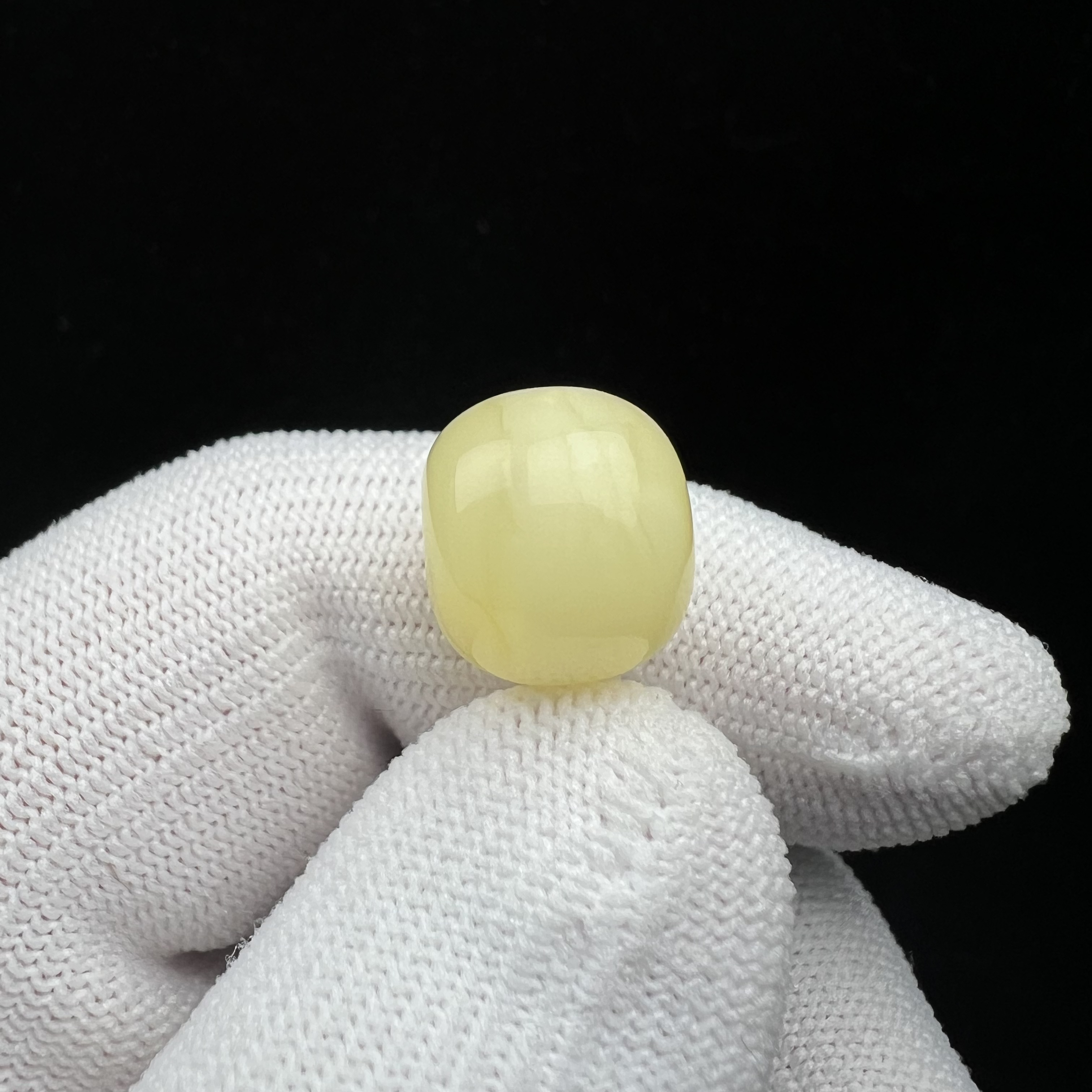 M2676天然原矿蜜蜡墩子14*12.3mm支持复检