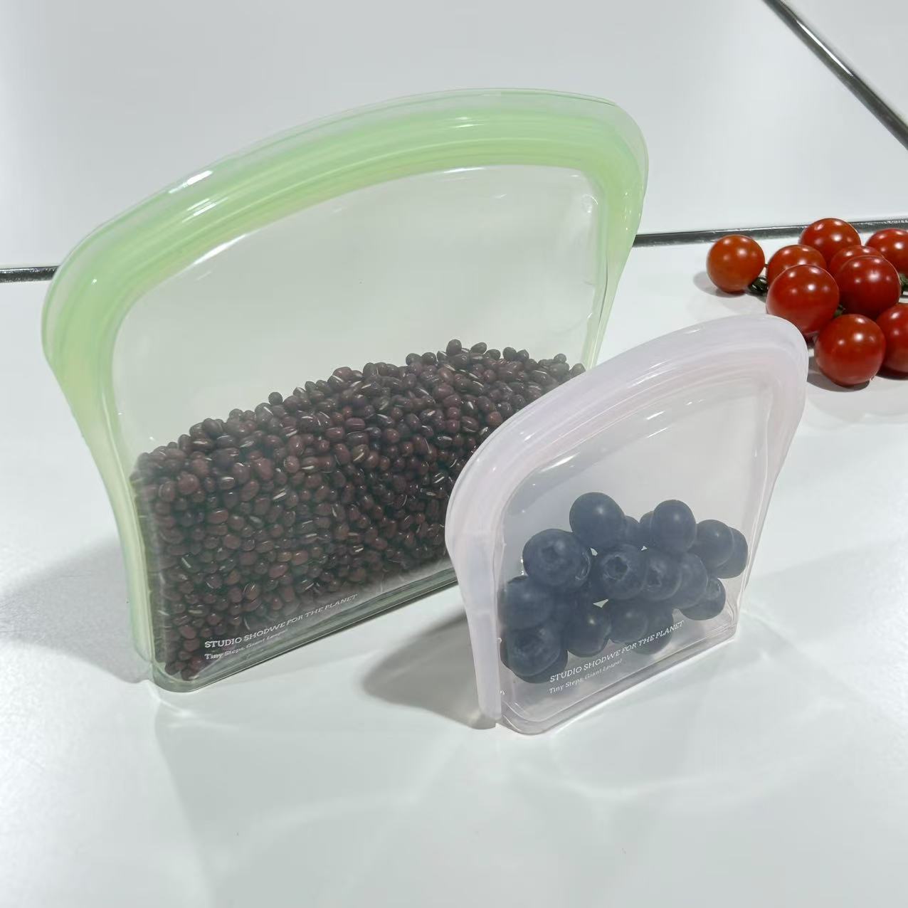 【券】S&S铂金硅胶保鲜袋密封食品级收纳袋200ml/800ml