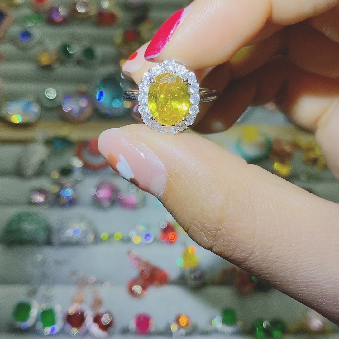 【闪购商品】芙蓉石戒指银S925镶嵌