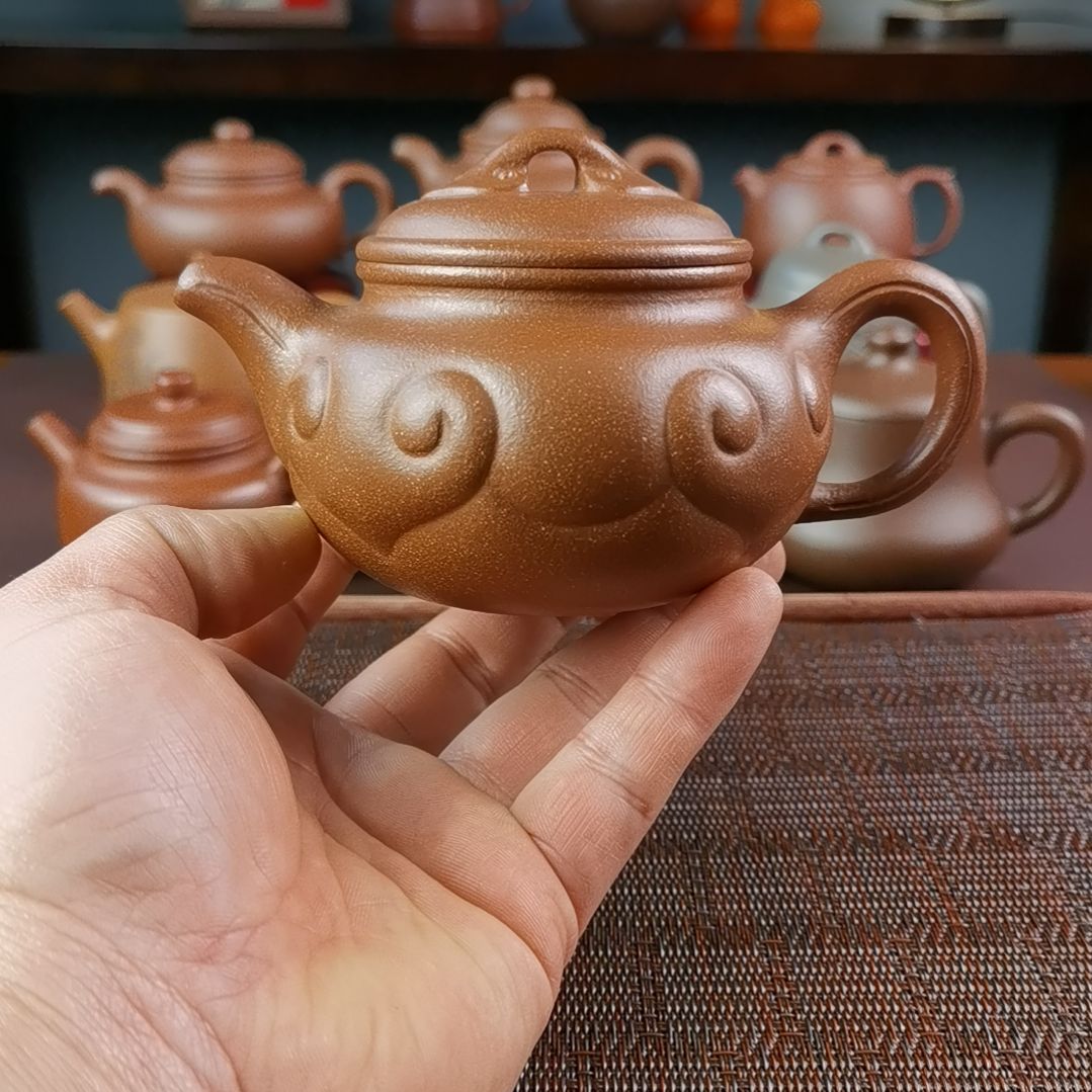 紫砂茶壶降坡仿古如意280CC