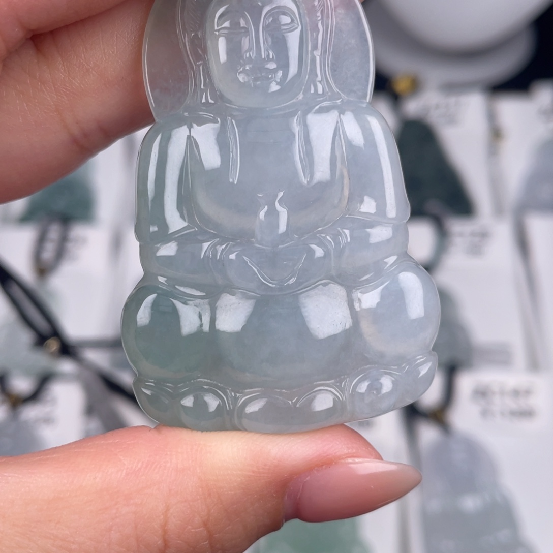 翡翠未镶嵌颈饰zc201