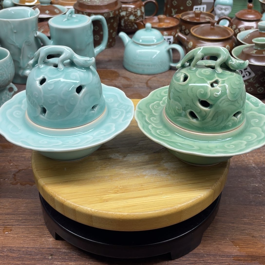 微瑕特价双十二活动福利2个青瓷