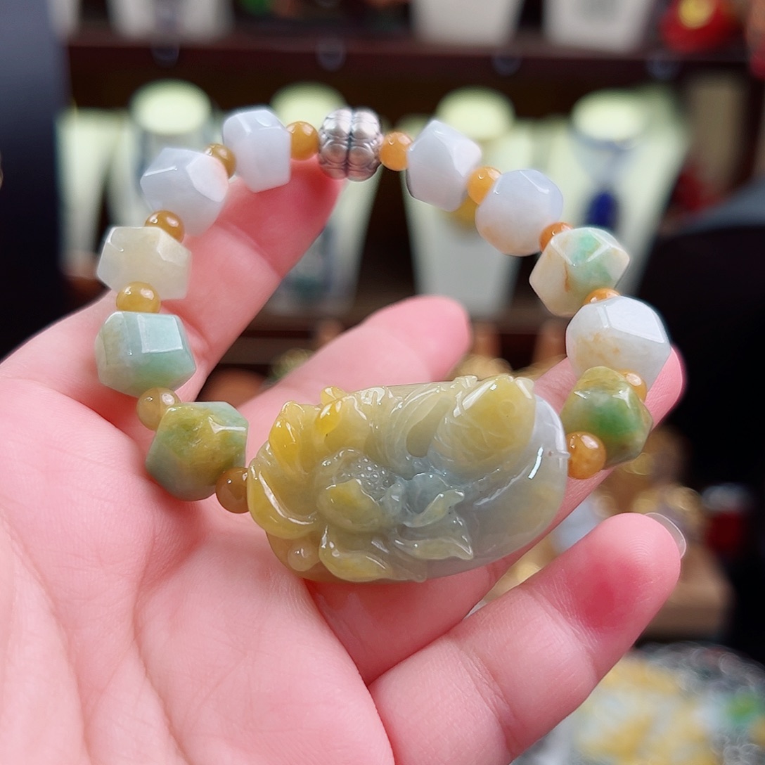 未镶嵌翡翠手链国风