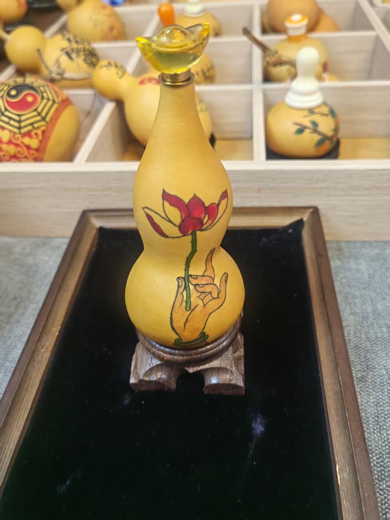 葫芦工艺品摆件针刺工艺