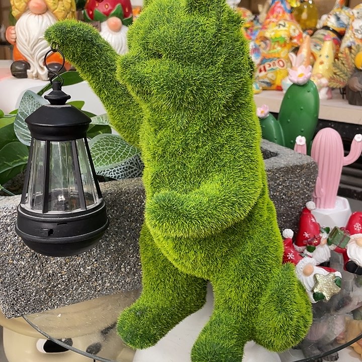 树脂植绒猫咪猫咪