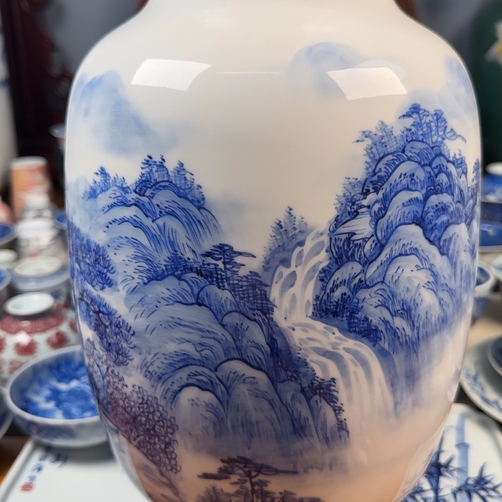 A***N瓷片陶瓷花瓶子滋水