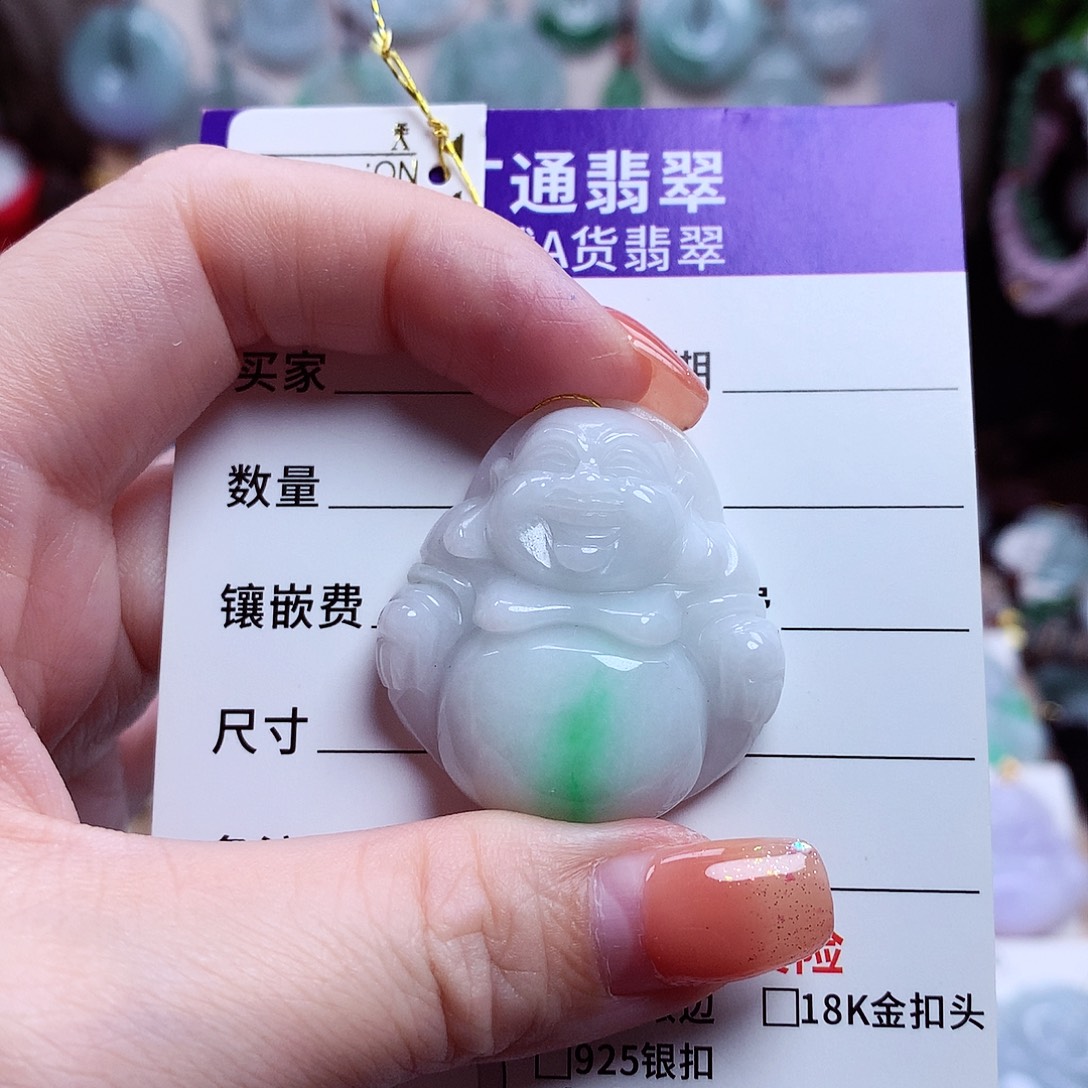 颈饰未镶嵌翡翠佛公07