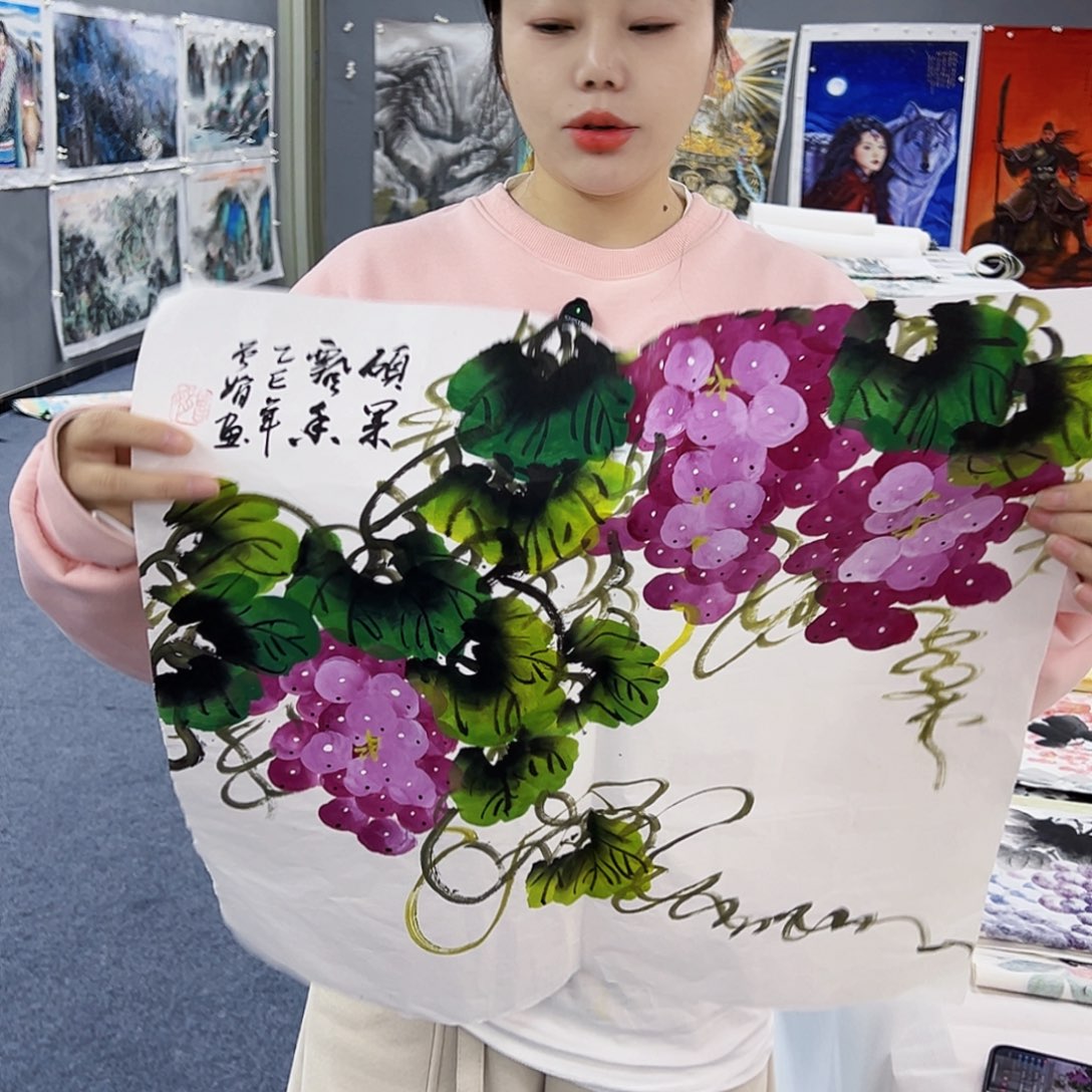 国画事事顺心如意万事如意