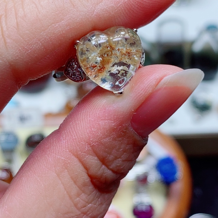 水晶戒指未镶嵌水晶