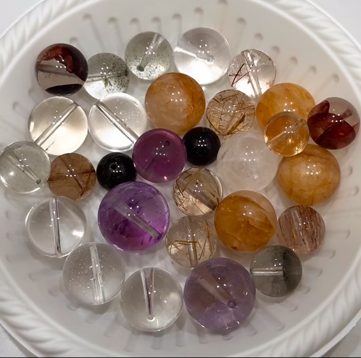 天然水晶散珠对对碰【直播间拆】