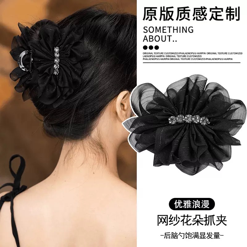 瑾乐韩系时尚百搭香蕉夹 轻奢款简约蝴蝶结抓夹 气质优雅头饰发饰