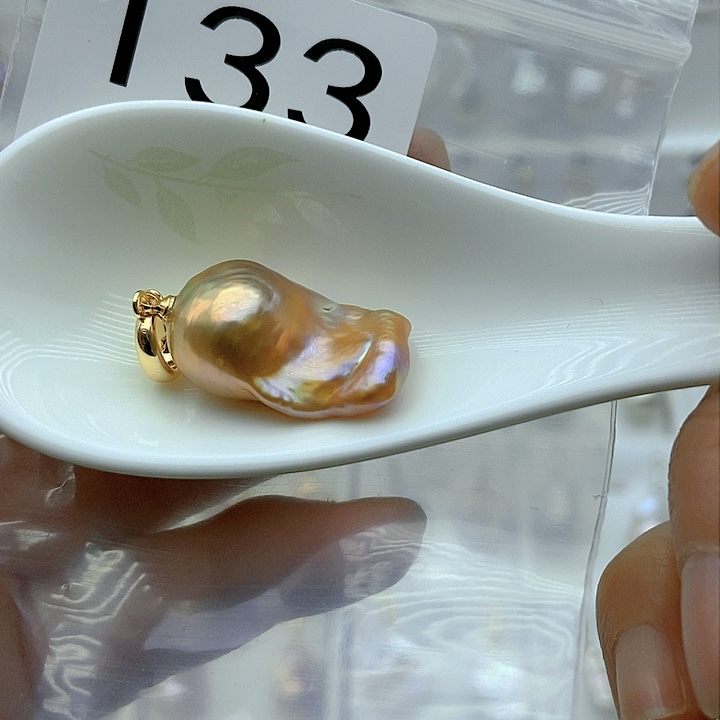 淡水珍珠颈饰银S925镶嵌