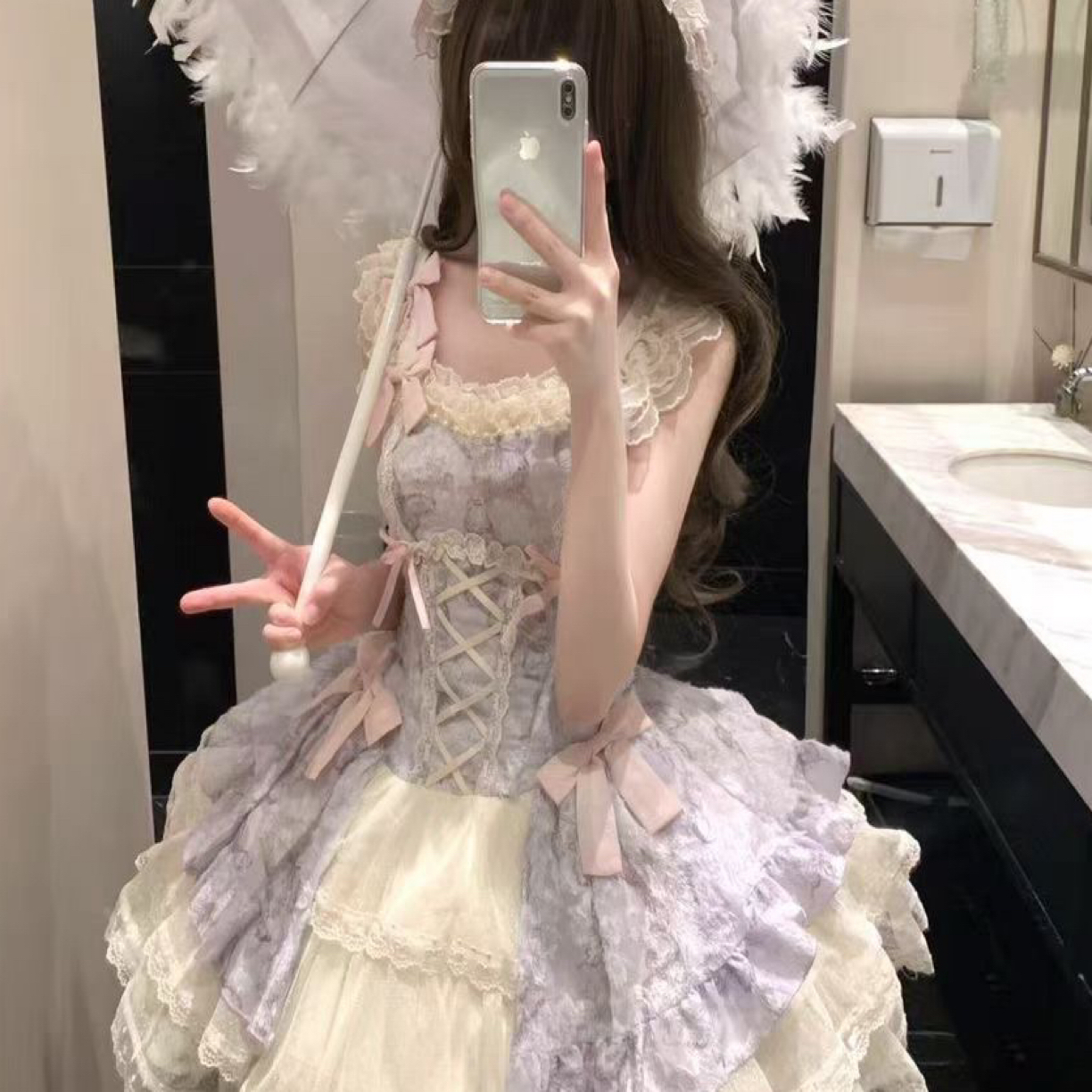 【现货】夏时蝶Jsk吊带连衣裙仲夏夜JulyNight芭蕾风Lolita洛丽塔