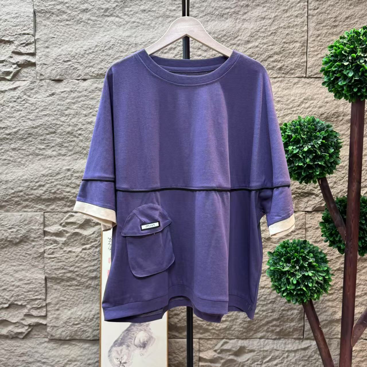 14134新款夏季简约休闲时尚百搭显瘦T恤