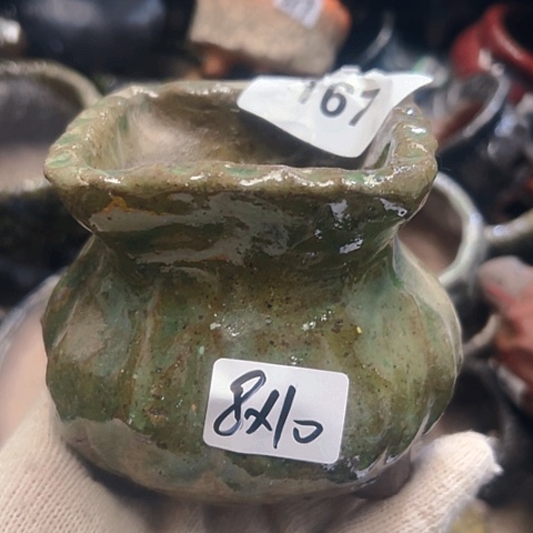 红陶粗陶花盆手工