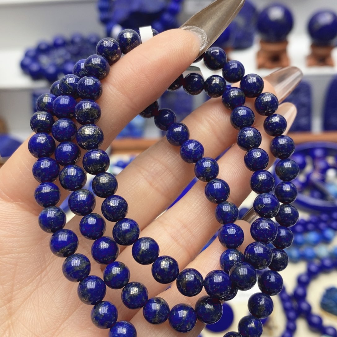 青金石未镶嵌手链6mm