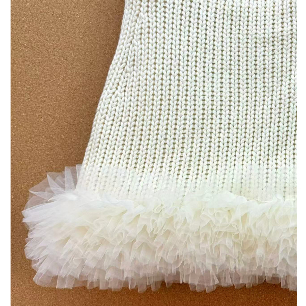 针织拼接纱裙时尚百搭洋气保暖秋冬洋气加厚韩版