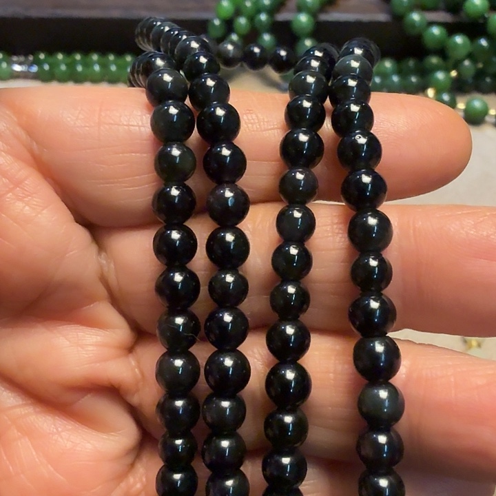 黑曜岩合金颈饰黑曜石彩耀