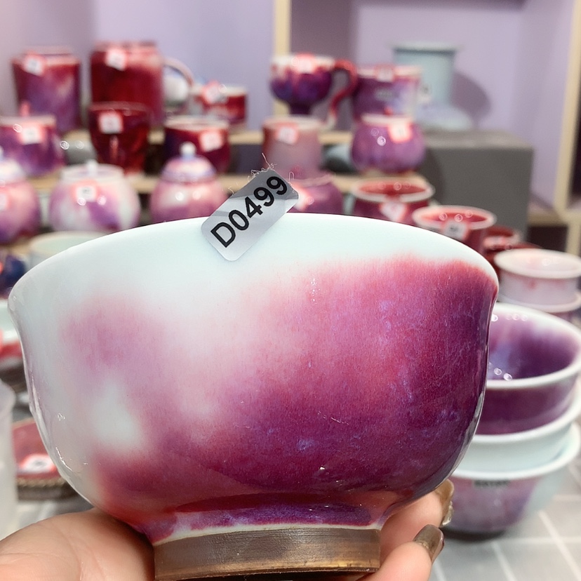 【闪购商品】钧瓷主人杯摆件工艺品