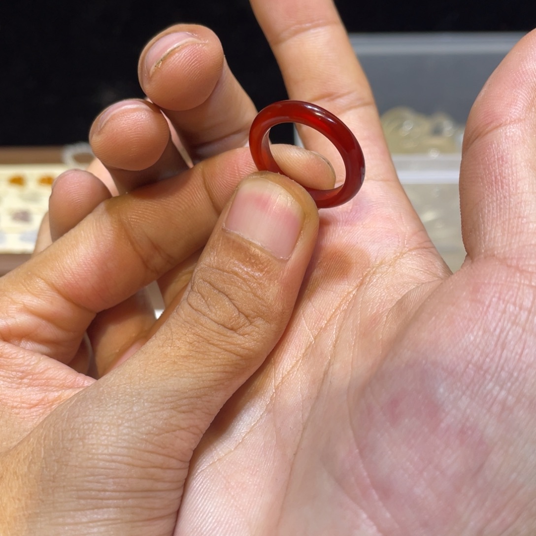玛瑙/玉髓未镶嵌戒指257号港15