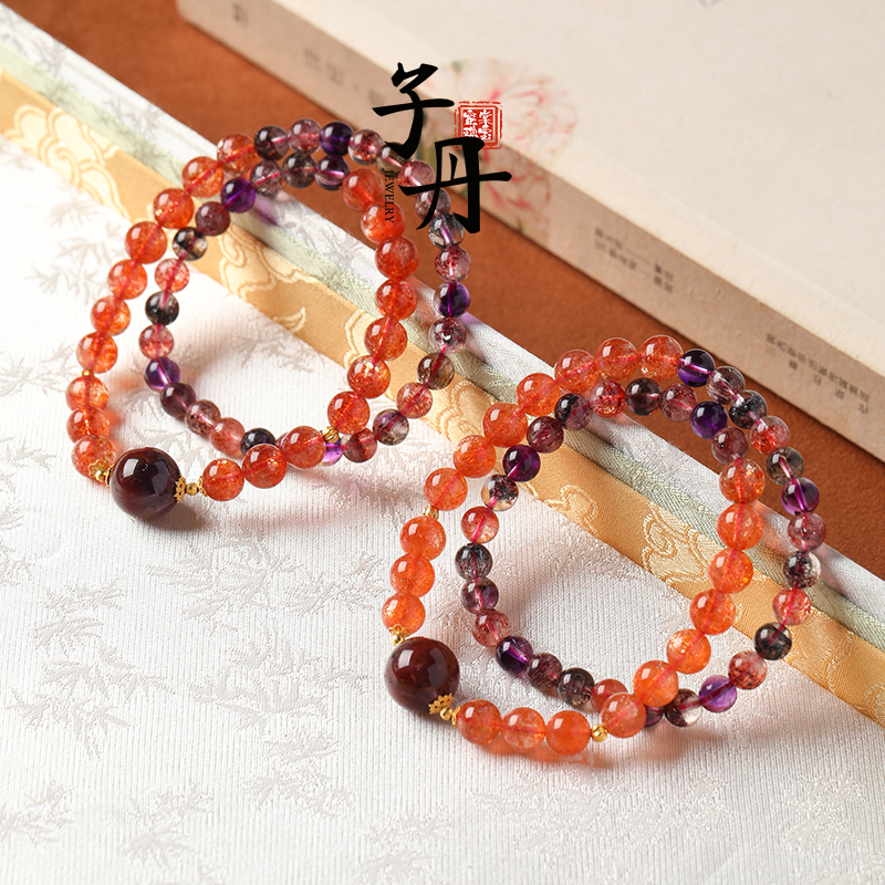 【子丹晶缘】18K金太阳超七双圈手串（多样性发/发一串）C5-339