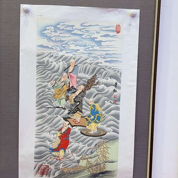 国画鲁钰卢浮宫展览