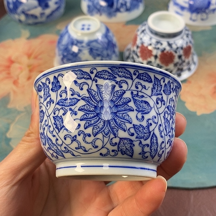 杯现代景德镇全手工全手绘茶具1688888