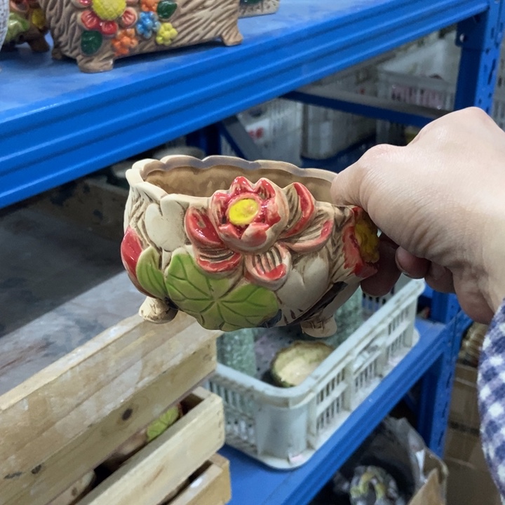 陶瓷花盆单场满9.9发12*7