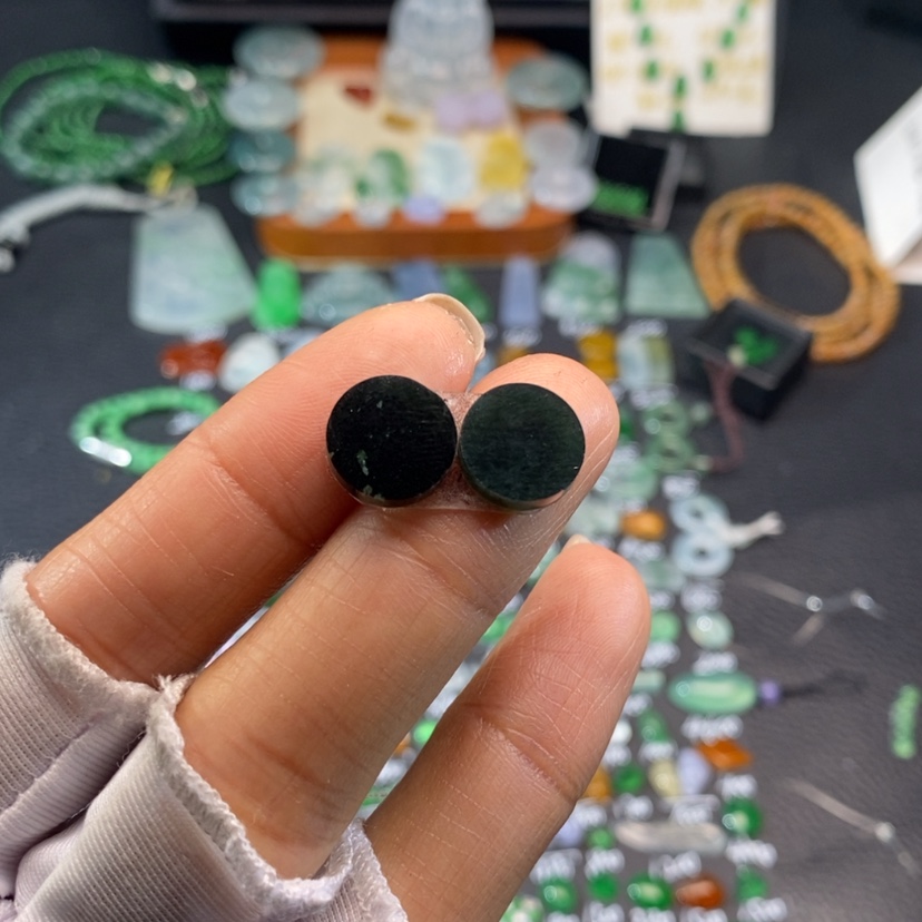 【闪购商品】翡翠挂件未镶嵌圆牌