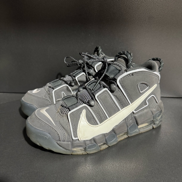 90新 NIKE/耐克 40码/air more 皮蓬 铁灰色 男款