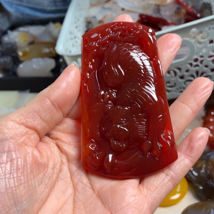 玛瑙/玉髓未镶嵌吊坠(不含链)