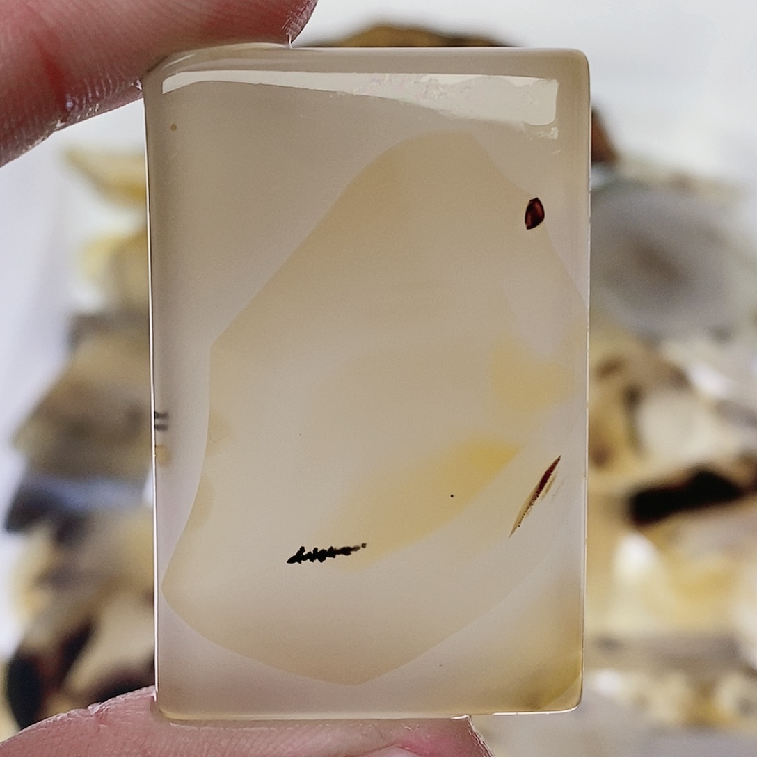 玛瑙/玉髓珠宝半成品未镶嵌烟波江山一叶舟