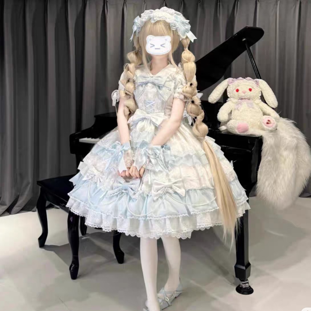 实体店现货（爱意降临）可可甜心酱古早花嫁doll蓝白心动玩偶lolita
