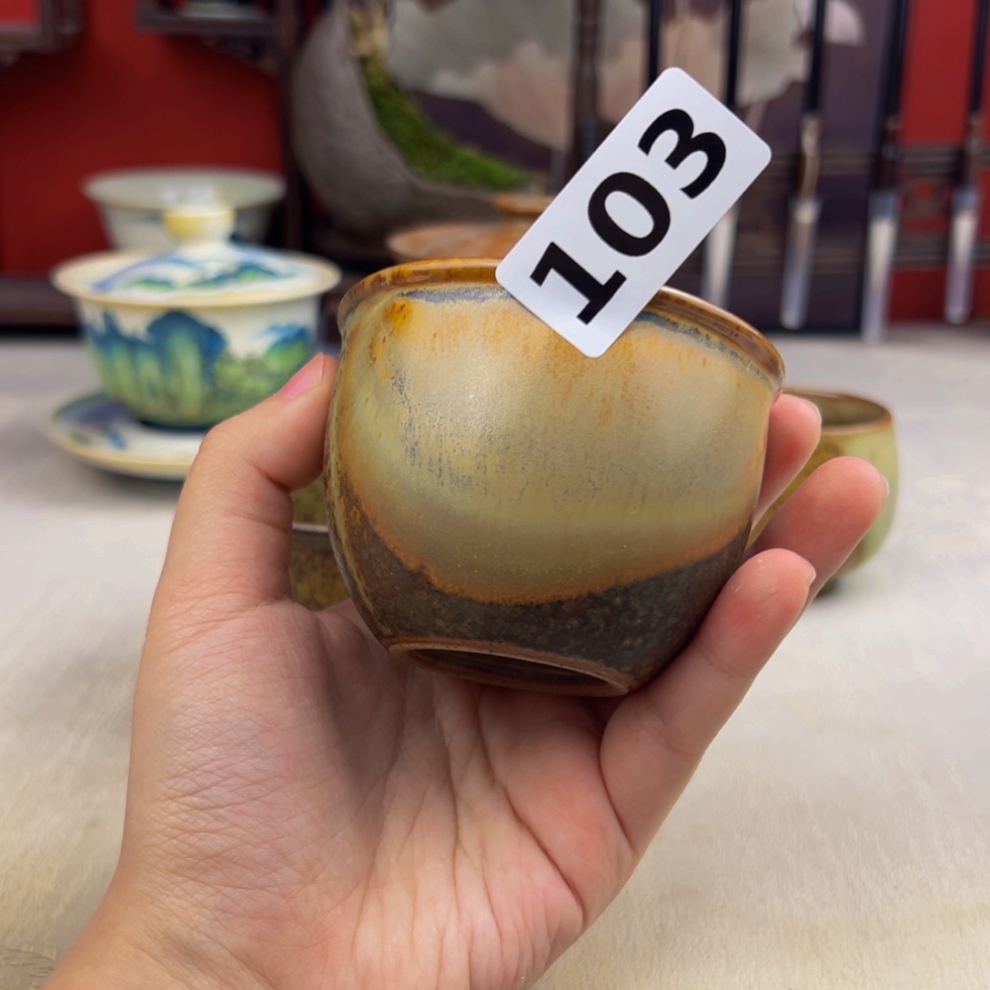 杯纯手工柴烧主人杯