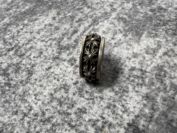 95新 Chrome Hearts/克罗心 旋转十字花戒指 US9码 98新C11829