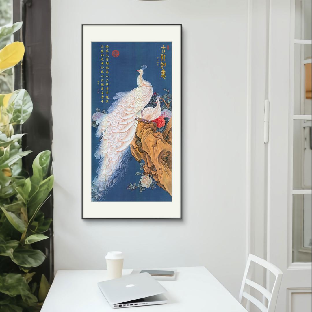 杨艺经典作品-《吉祥如意》【拓底装裱无框】85X180CM