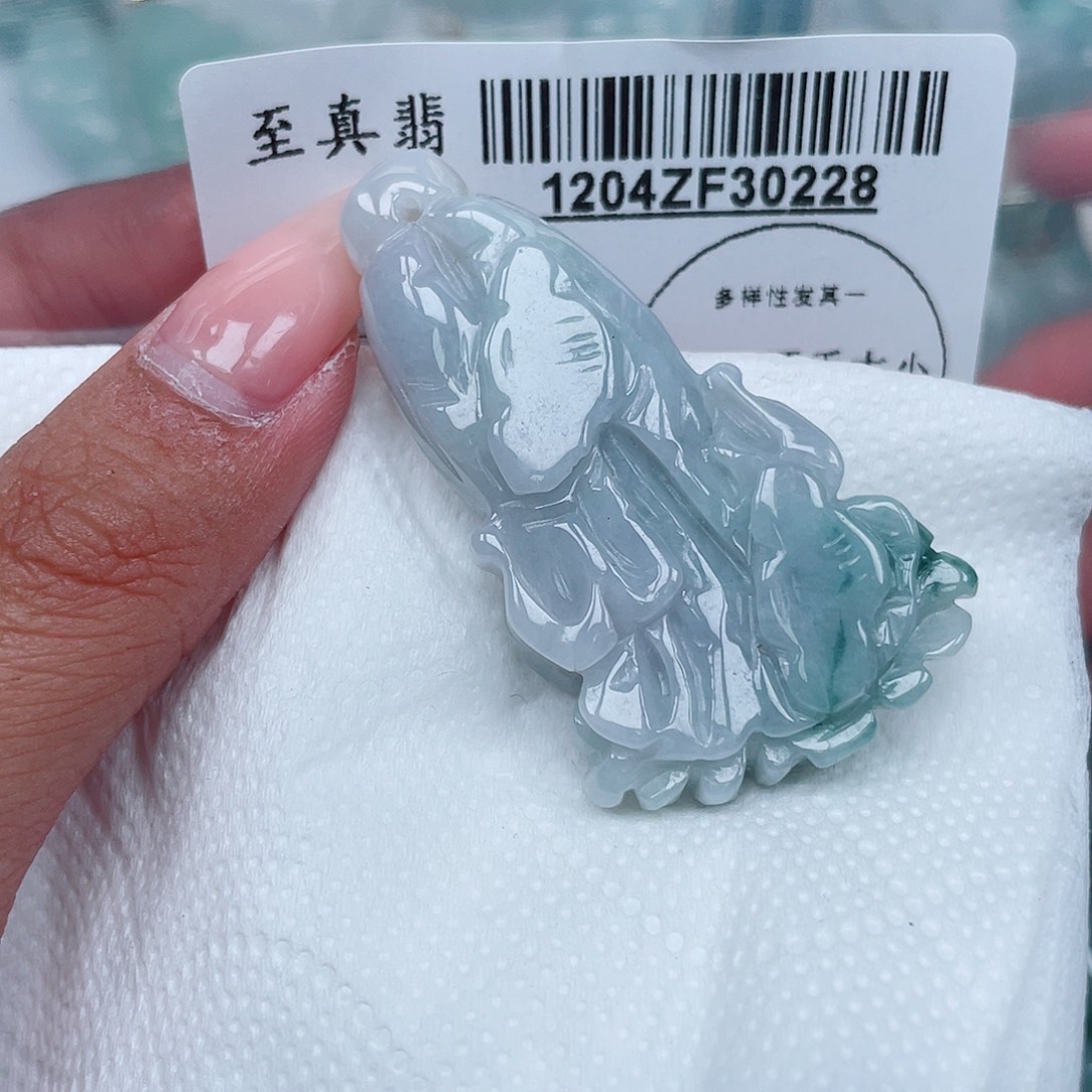 翡翠未镶嵌吊坠(不含链)